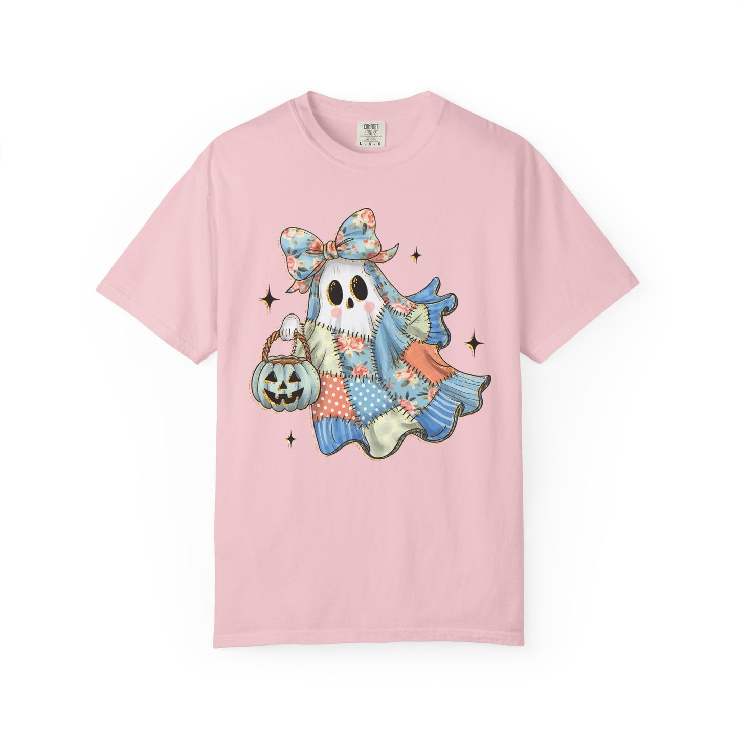 Patchwork Quilt Ghost Halloween Shirt