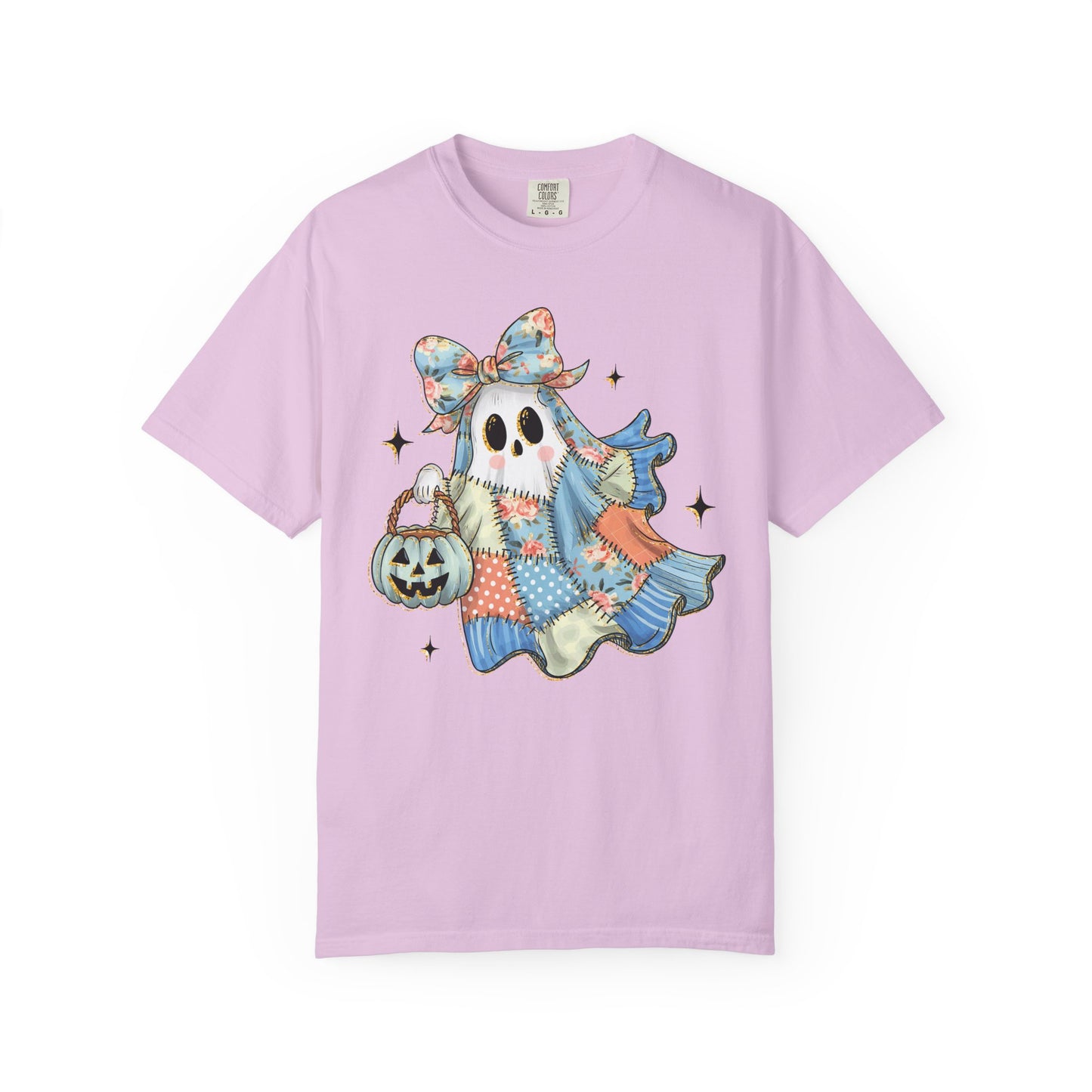 Patchwork Quilt Ghost Halloween Shirt