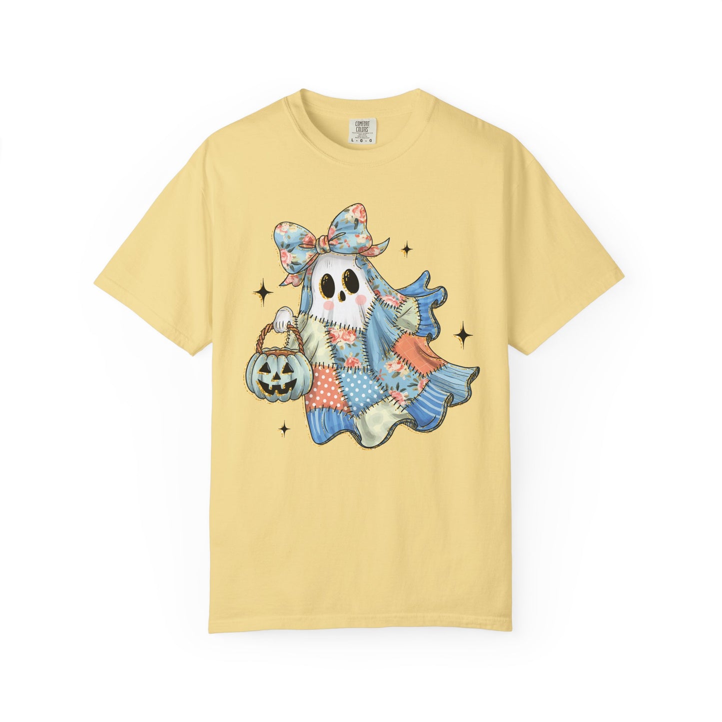 Patchwork Quilt Ghost Halloween Shirt