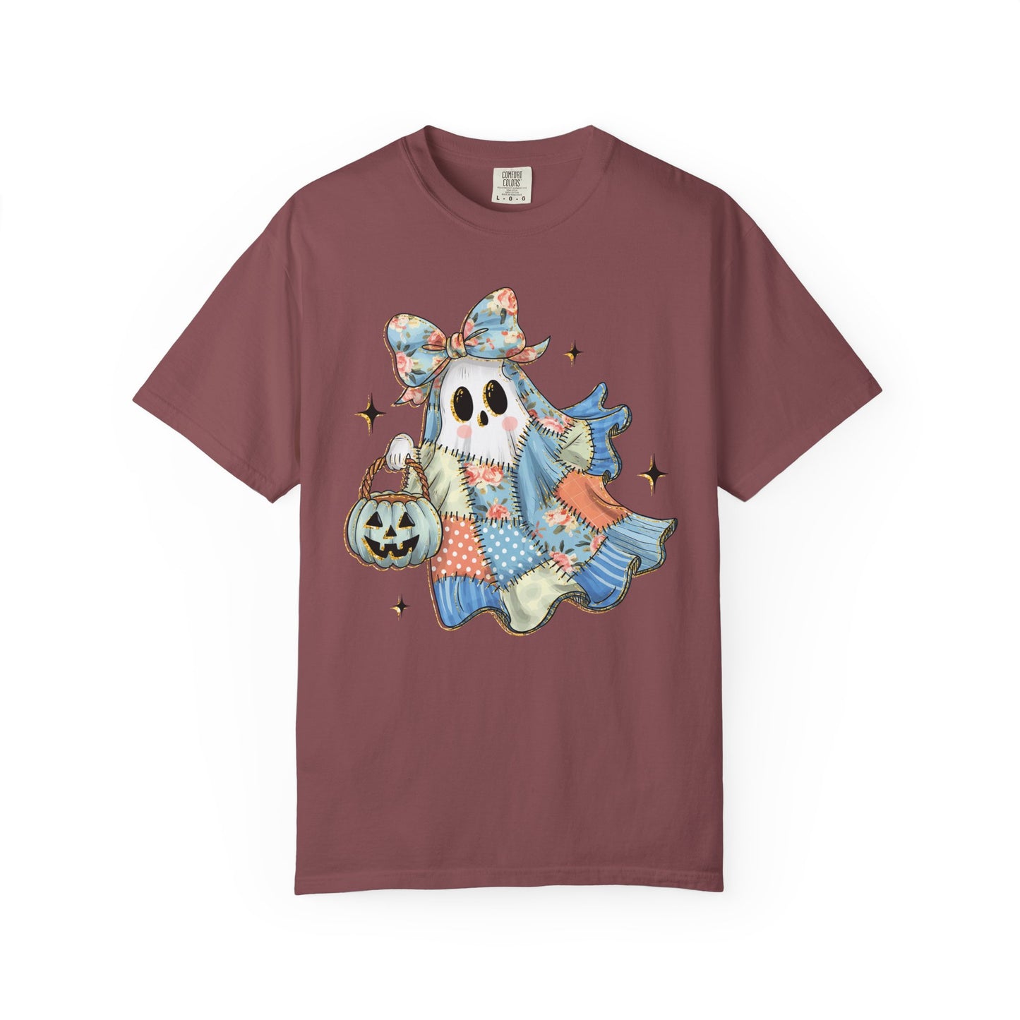 Patchwork Quilt Ghost Halloween Shirt