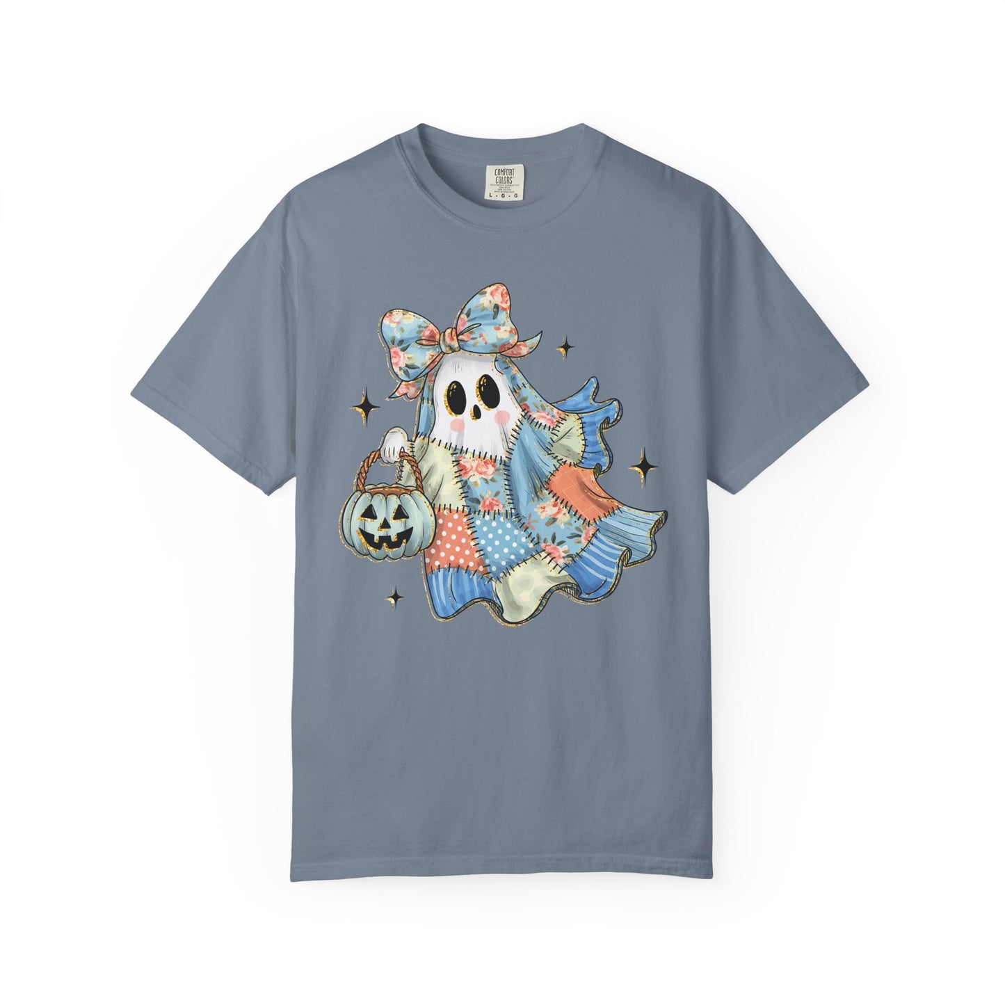 Patchwork Quilt Ghost Halloween Shirt