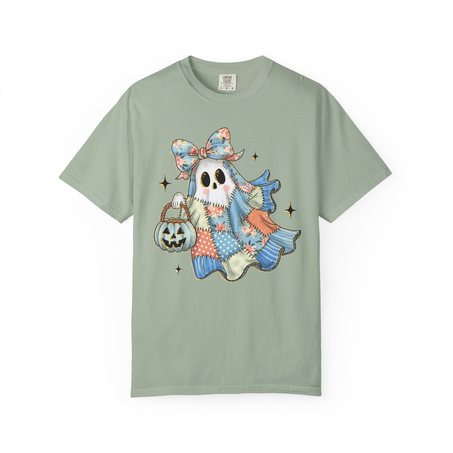 Patchwork Quilt Ghost Halloween Shirt