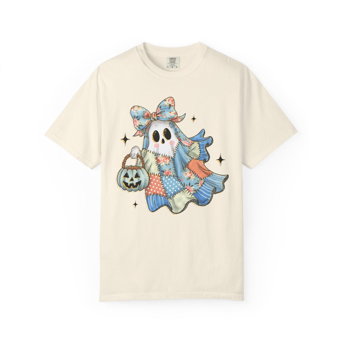 Patchwork Quilt Ghost Halloween Shirt