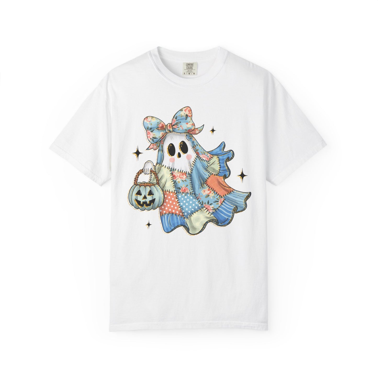Patchwork Quilt Ghost Halloween Shirt