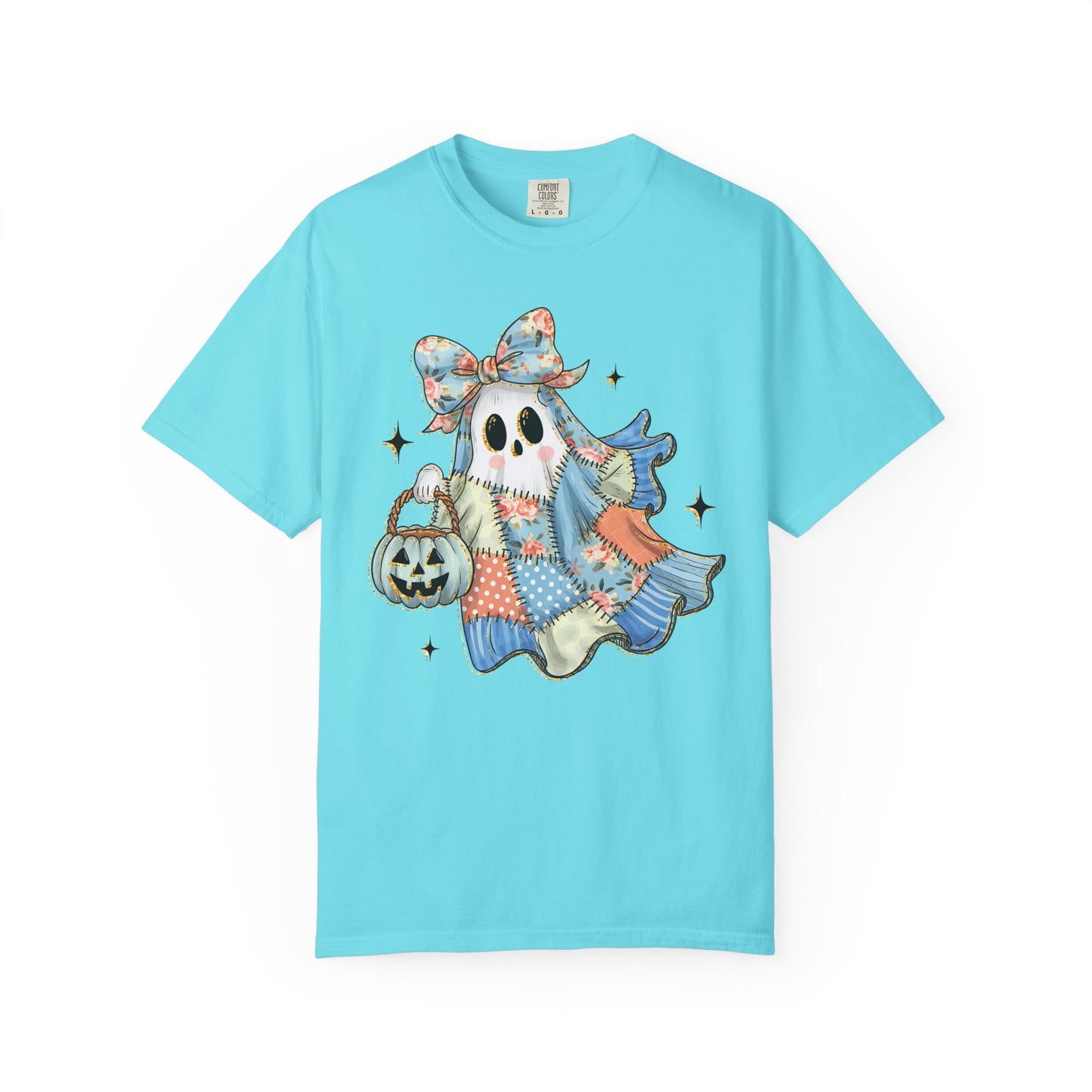 Patchwork Quilt Ghost Halloween Shirt