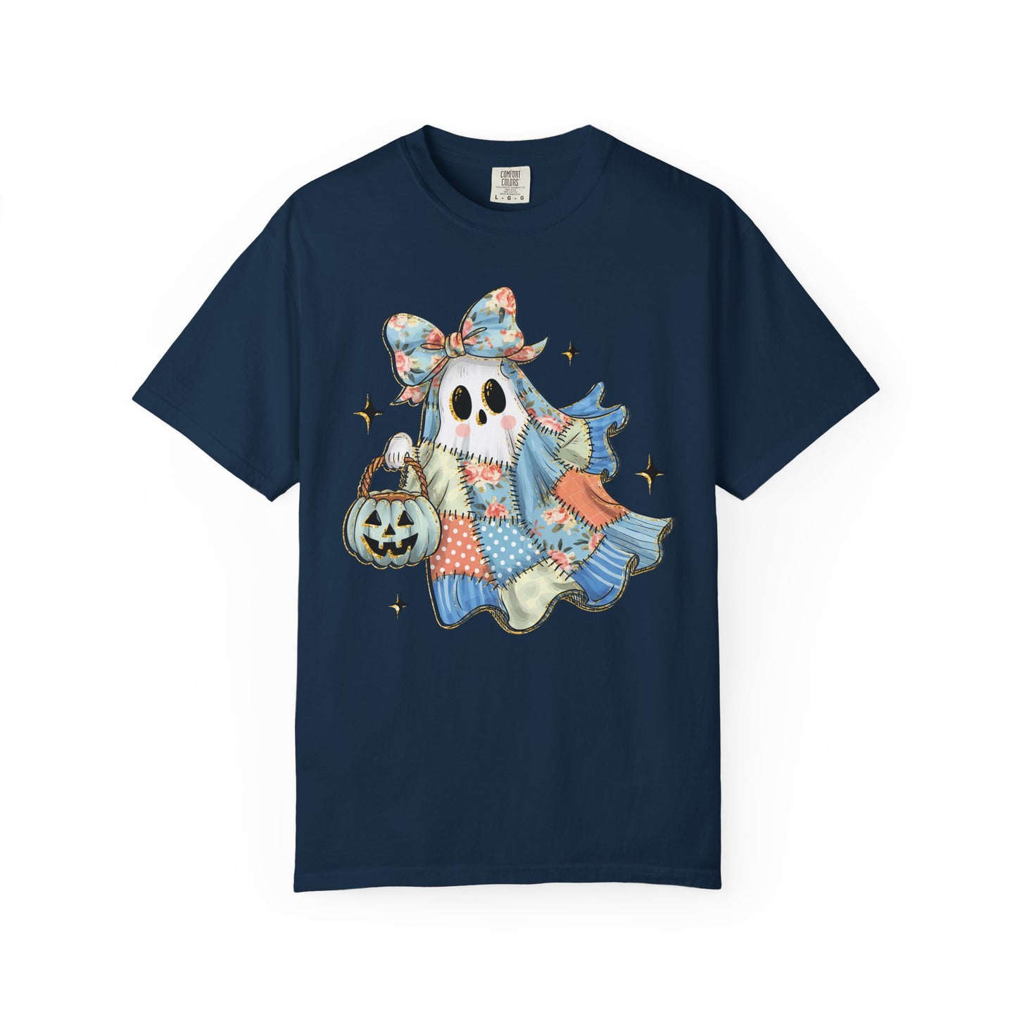 Patchwork Quilt Ghost Halloween Shirt