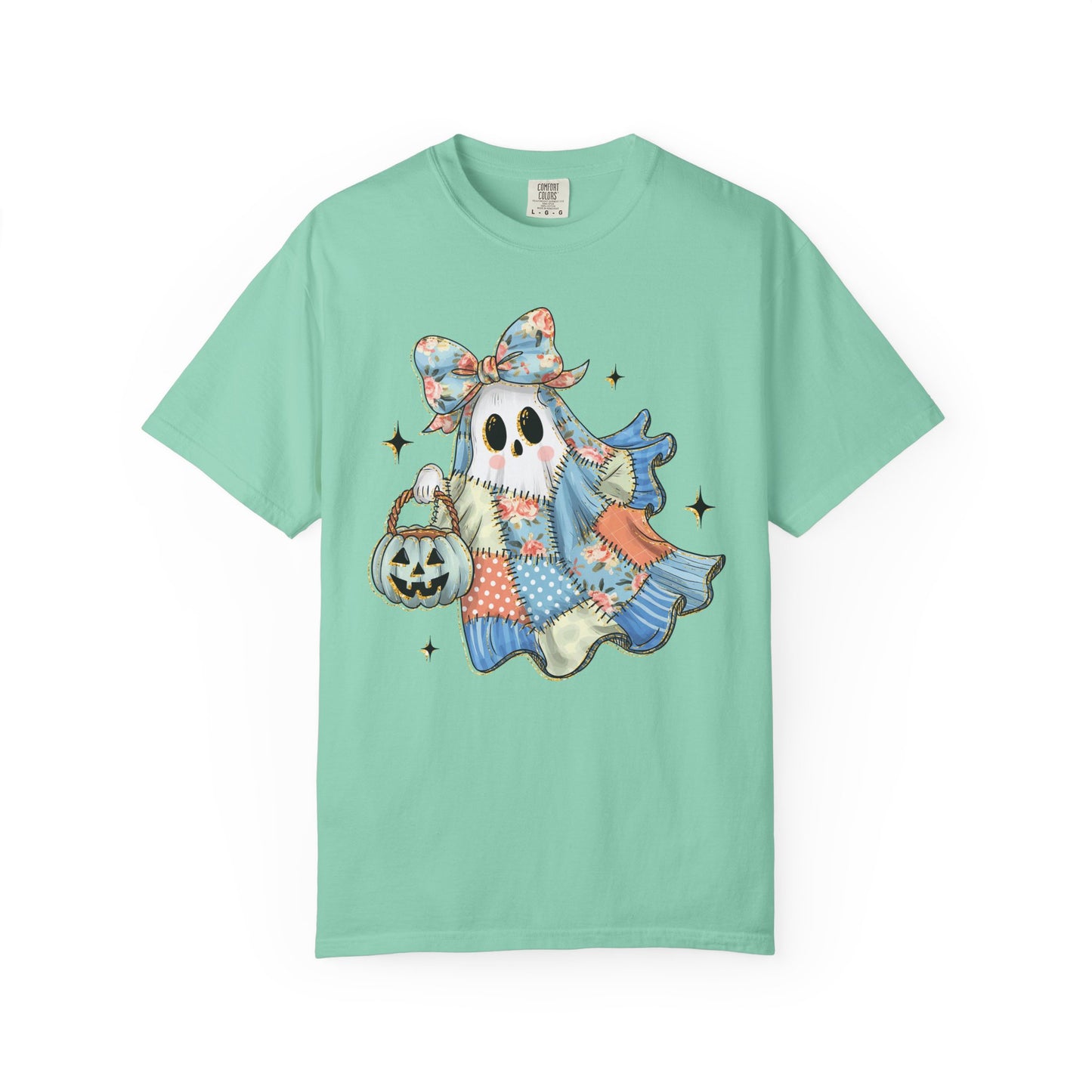 Patchwork Quilt Ghost Halloween Shirt