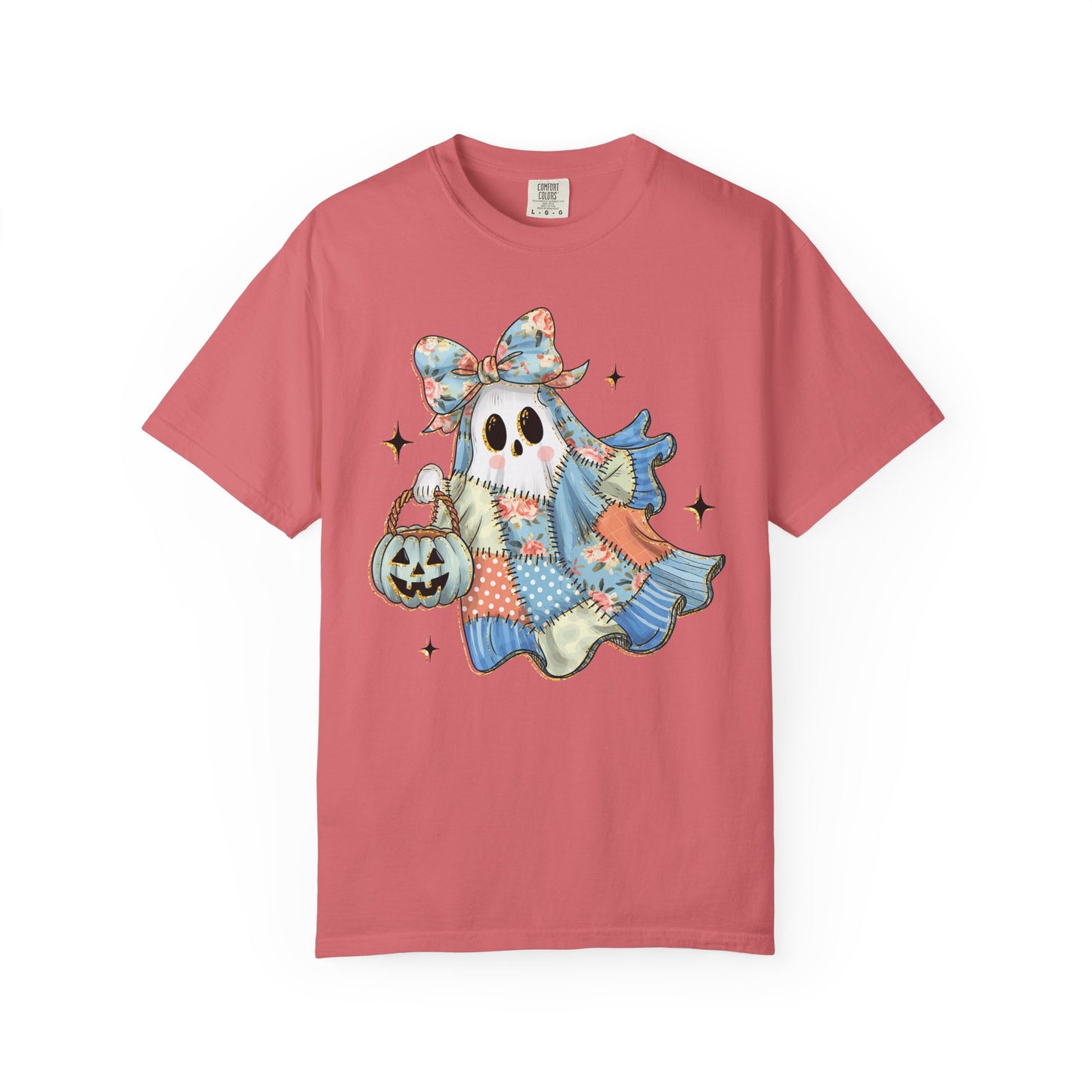 Patchwork Quilt Ghost Halloween Shirt