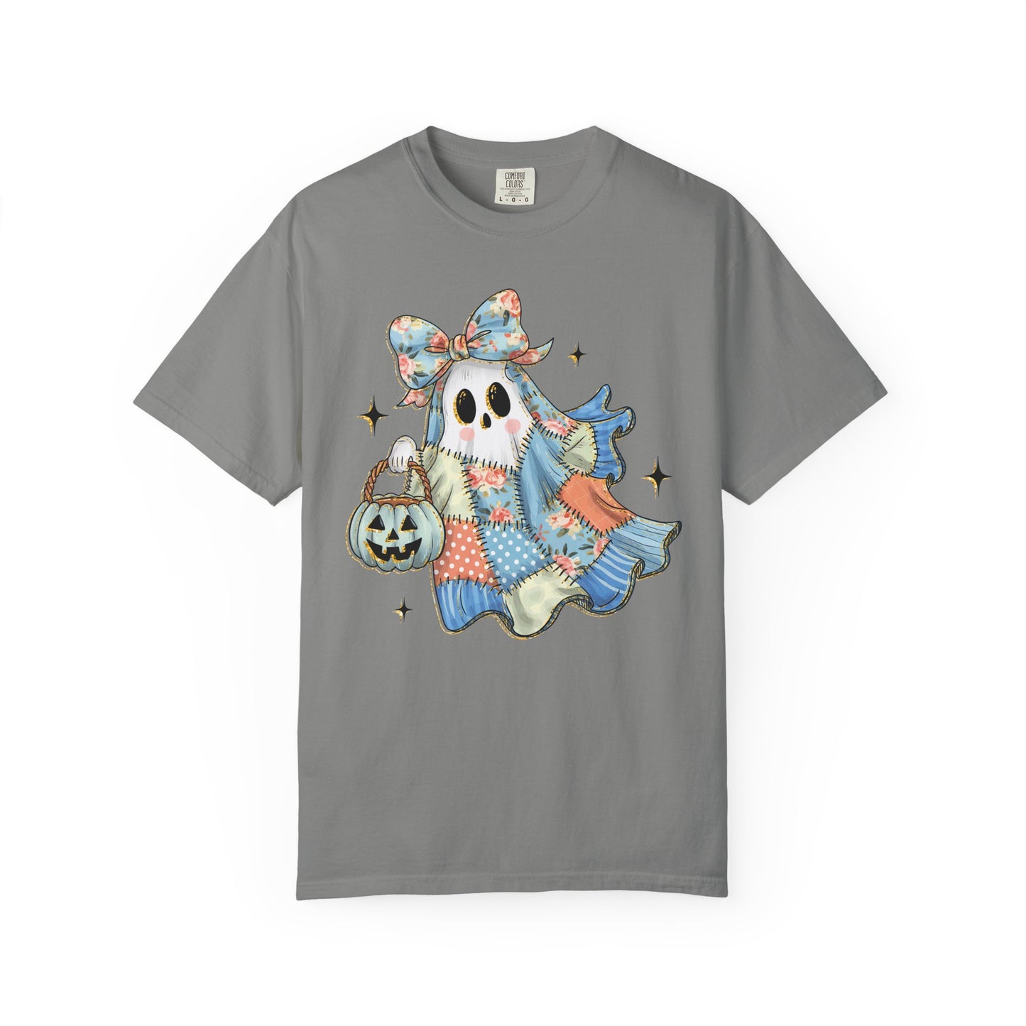 Patchwork Quilt Ghost Halloween Shirt