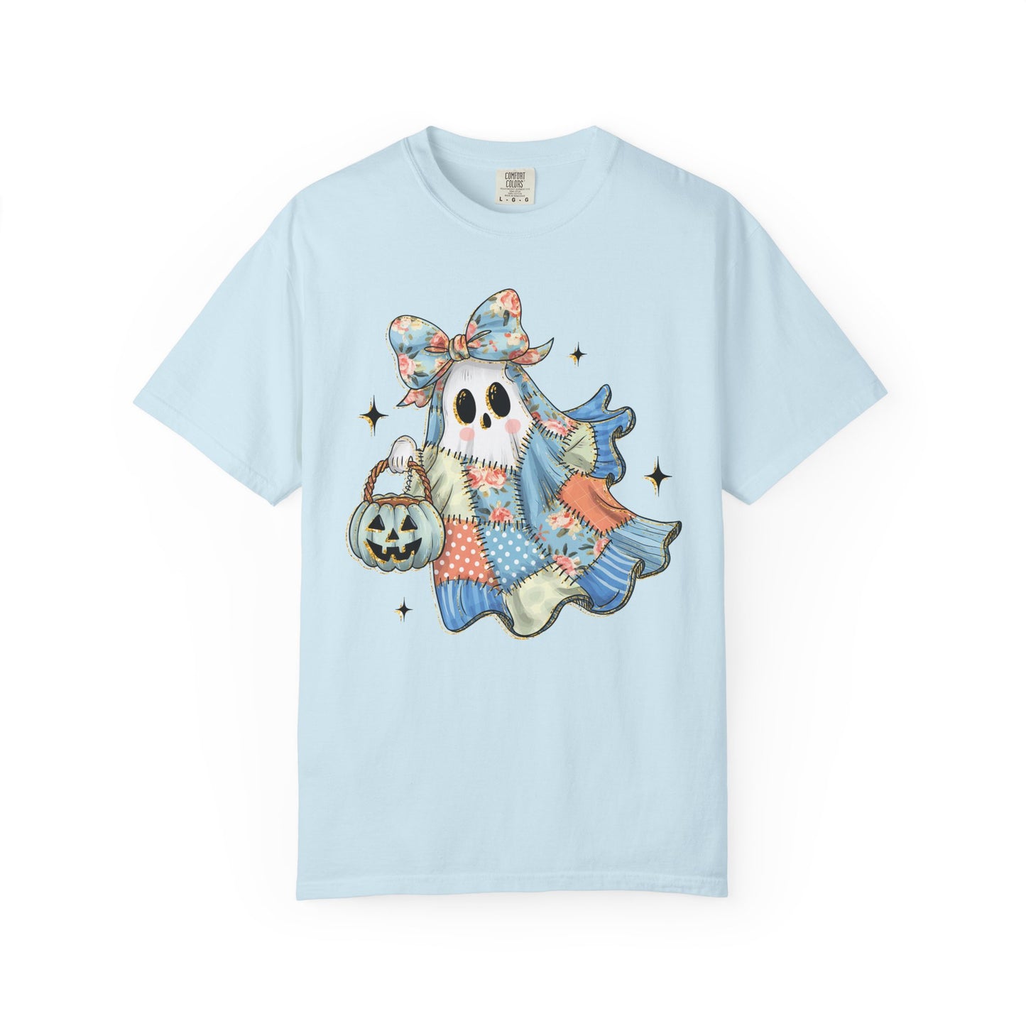 Patchwork Quilt Ghost Halloween Shirt