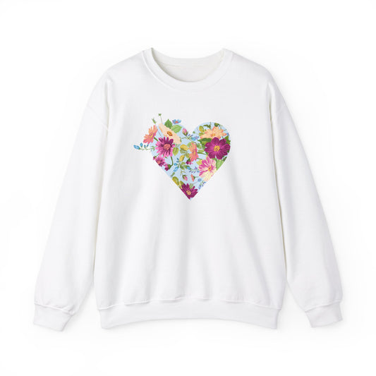 Floral Heart Sweatshirt