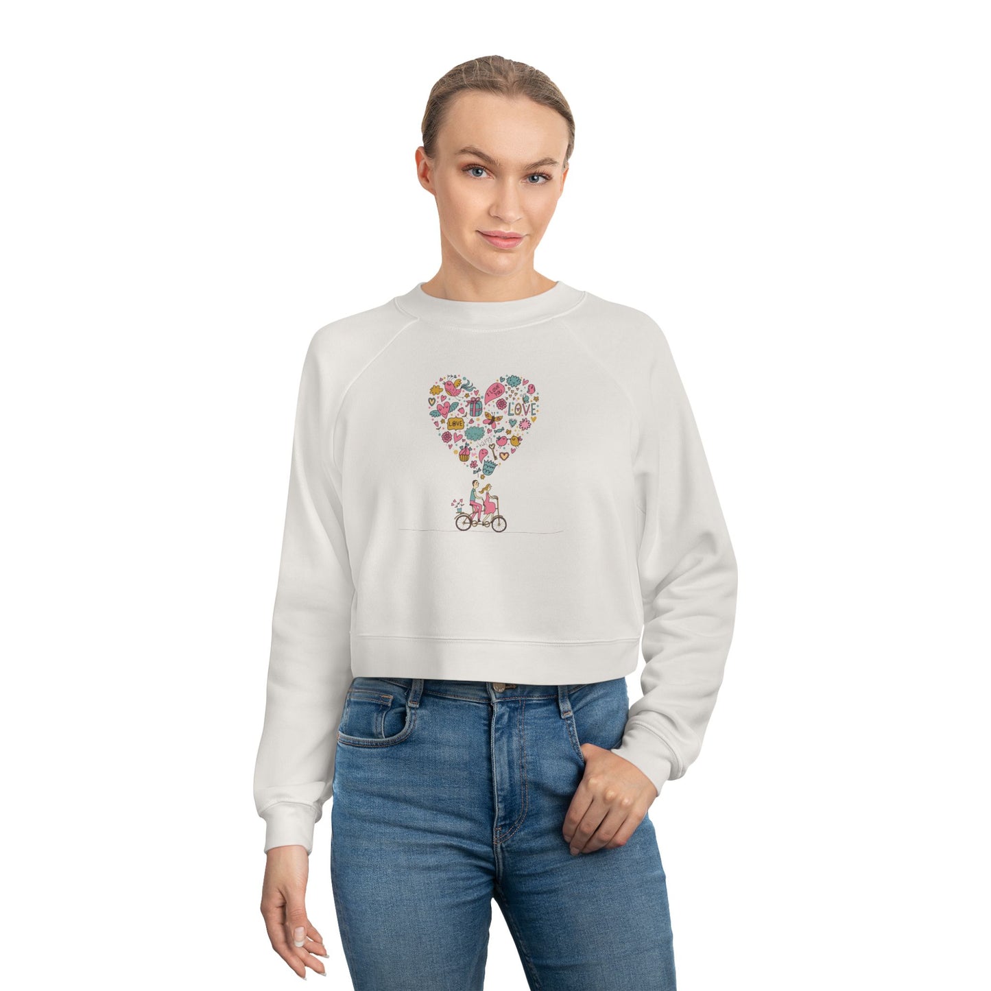 Valentine's Day Love Bicycle Pullover