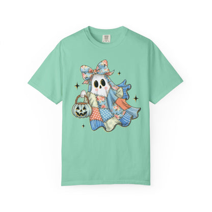 Patchwork Quilt Ghost Halloween Shirt